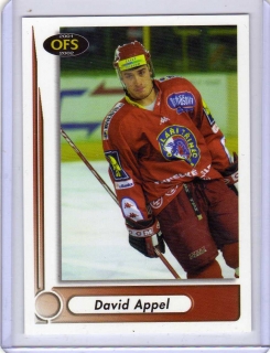OFS 2001-2002 č.186 Appel David - Třinec