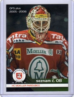 OFS 2005-2006 SEZNAM karet # S08 Lašák Ján (G) - Pardubice