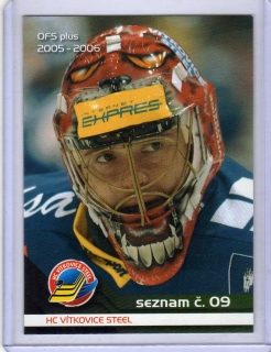 OFS 2005-2006 SEZNAM karet # S09 Kameš Jaroslav (G) - Vítkovice