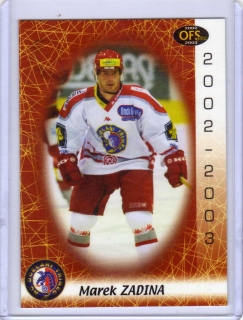 OFS 2002-2003 č.100 Zadina Marek - Třinec