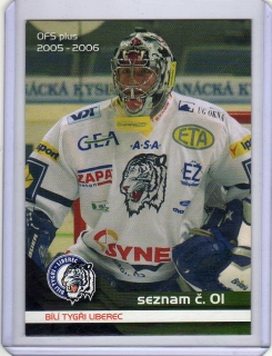 OFS 2005-2006 SEZNAM karet # S01 Hnilička Milan (G) - Liberec