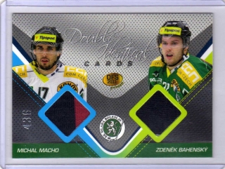 OFS Premium 2011 Double Identical Cards JERSEY 436/500 # J14 Macho Michal / Bahenský Zdeněk - Ml.Boleslav