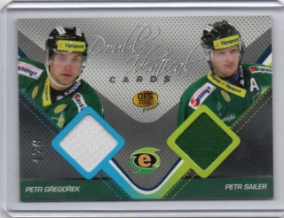 OFS Premium 2011 Double Identical Cards JERSEY 476/500 # J08 Gřegořek Petr / Sailer Petr - K.Vary