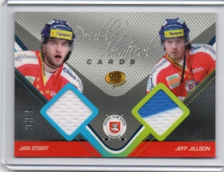 OFS Premium 2011 Double Identical Cards JERSEY 333/500 # J11 Starý Jan / Jillson Jeff - Pardubice