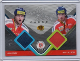 OFS Premium 2011 Double Identical Cards JERSEY 285/500 # J11 Starý Jan / Jillson Jeff - Pardubice