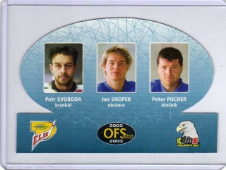OFS 2002-2003 TRIO # T-24 Svoboda / Snopek / Pucher - Znojmo