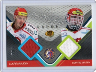 OFS Premium 2011 Double Identical Cards JERSEY 297/500 # J02 Krajíček Lukáš / Vojtek Martin (G) - Třinec