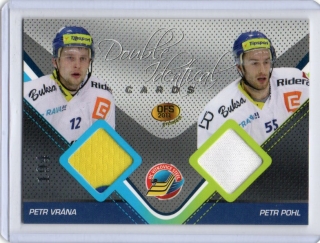 OFS Premium 2011 Double Identical Cards JERSEY 194/500 # J03 Vrána Petr / Pohl Petr - Vítkovice