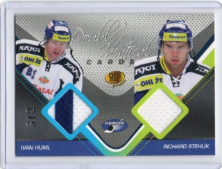 OFS Premium 2011 Double Identical Cards JERSEY 312/500 # J05 Huml Ivan / Stehlík Richard - Brno