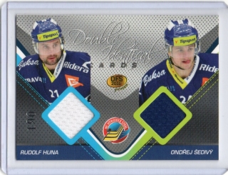 OFS Premium 2011 Double Identical Cards JERSEY 190/500 # J04 Huna Rudolf / Šedivý Ondřej - Vítkovice