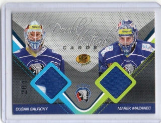 OFS Premium 2011 Double Identical Cards JERSEY 204/500 # J09 Salfický Dušan (G) / Mazanec Marek (G) - Plzeň
