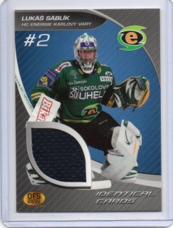 OFS 2009-2010 JERSEY # J20 Sáblík Lukáš (G) - K.Vary