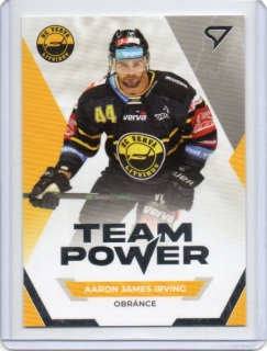 SportZoo ELH 2021-2022 TEAM POWER # TP-34 Irving Aaron James - Litvínov