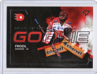 SportZoo ELH 2021-2022 Magic of the GOALIE # MG-08 Frodl Dominik (G) - Pardubice