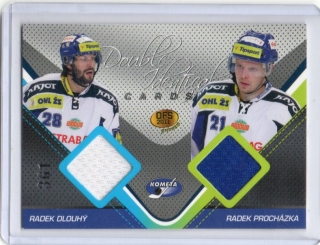 OFS Premium 2011 Double Identical Cards JERSEY 361/500 # J06 Dlouhý Radek / Procházka Radek - Brno