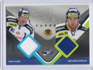 OFS Premium 2011 Double Identical Cards JERSEY 360/500 # J05 Huml Ivan / Stehlík Richard - Brno
