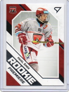SportZoo ELH 2021-2022 ROOKIE Premiere # RP-18 Šimek Pavel - Hradec Kr.