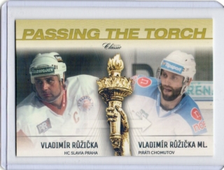 OFS 2016-2017 PASSING THE TORCH x/100 # PT-2 Růžička Vladimír / Růžička Vladimír ml. - Slavia / Chomutov