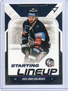 SportZoo ELH 2022-2023 Starting LINE UP Base # SL-39 Balinskis Uvis Janis - Liberec
