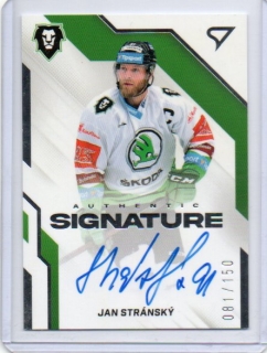 SportZoo ELH 2022-2023 AU Signature Level 1 x/150 # AS1-SR Stránský Jan - Ml.Boleslav