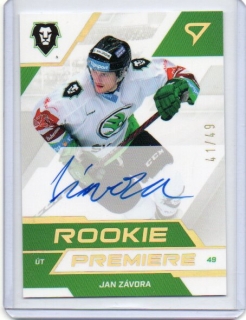 SportZoo ELH 2022-2023 ROOKIE Premiere AUTO x/49 # RP-JZ Závora Jan - Ml.Boleslav