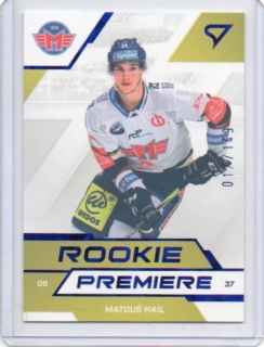 SportZoo ELH 2022-2023 ROOKIE Premiere Blue x/149 # PR-13 Hail Matouš - Č.Budějovice
