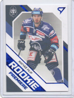 SportZoo ELH 2021-2022 ROOKIE Premiere Blue x/149# RP-9 Matyáš Filip - Kladno