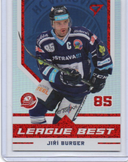SportZoo ELH 2022-2023 LEAGUE BEST Red x/99 # LB-10 Burger Jiří - Vítkovice