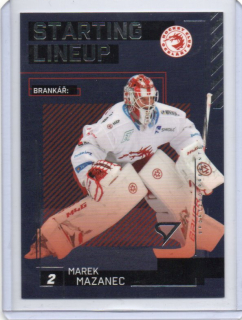 SportZoo ELH 2023-2024 S.II Starting LINE UP Base # SL-01 Mazanec Marek (G) - Třinec