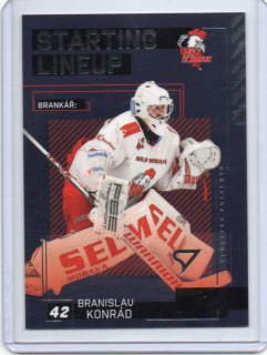 SportZoo ELH 2023-2024 S.II Starting LINE UP Base # SL-43 Konrád Branislav (G) - Olomouc