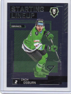 SportZoo ELH 2023-2024 S.II Starting LINE UP Base # SL-56 Osburn Zach - Ml.Boleslav