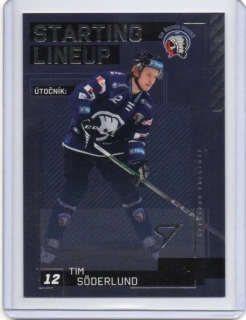 SportZoo ELH 2023-2024 S.II Starting LINE UP Base # SL-72 Söderlund Tim - Plzeň