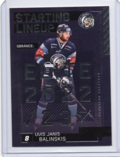 SportZoo ELH 2023-2024 S.II Starting LINE UP Base # SL-86 Balinskis Uvis Janis - Liberec