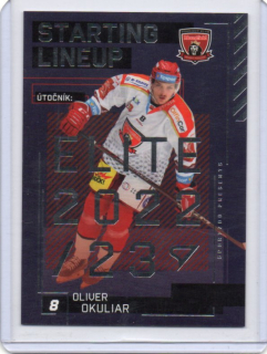 SportZoo ELH 2023-2024 S.II Starting LINE UP Base # SL-88 Okuliar Oliver - Hradec Kr.