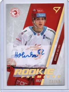 SportZoo ELH 2023-2024 S.II ROOKIE Premiere AU Signature x/49 # RP-MH Holinka Miroslav - Třinec