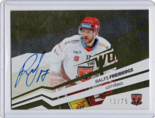 SportZoo ELH 2023-2024 S.II AROUND THE WORLD AU Signature x/75 # AW-RF Freibergs Ralfs - Hradec Kr.