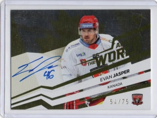 SportZoo ELH 2023-2024 S.II AROUND THE WORLD AU Signature x/75 # AW-EJ Jasper Evan - Hradec Kr.