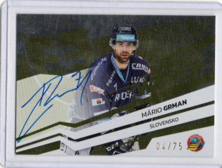 SportZoo ELH 2023-2024 S.II AROUND THE WORLD AU Signature x/75 # AW-MG Grman Mário - Vítkovice