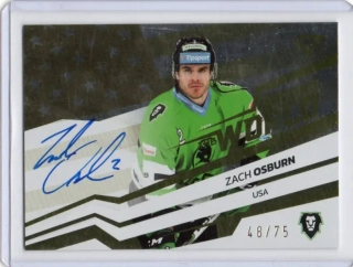 SportZoo ELH 2023-2024 S.II AROUND THE WORLD AU Signature x/75 # AW-ZO Osburn Zach - Ml.Boleslav