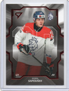 SportZoo Hokejové Česko 2024 TEAM 20 Base # CD-21 Sapoušek Robin