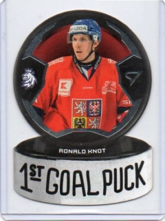 SportZoo Hokejové Česko 2024 1ST GOAL PUCK Base # GP-03 Knot Ronald