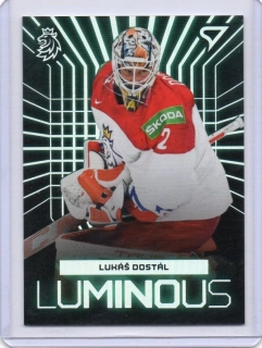 SportZoo Hokejové Česko 2024 LUMINOUS Base # LS-01 Dostál Lukáš (G)