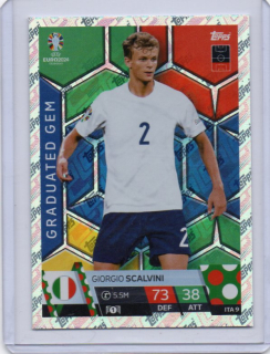 Topps Match Attax EURO 2024 - Graduated Gem # ITA 9 Giorgio Scalvini - Italy