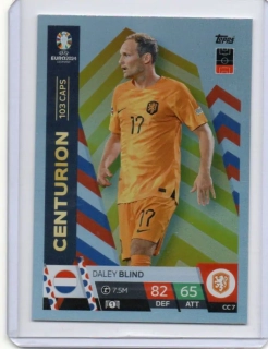 Topps Match Attax EURO 2024 - Centurion Rainbow # CC7 Daley Blind - Netherlands