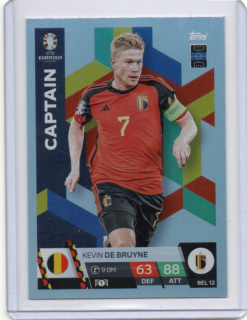 Topps Match Attax EURO 2024 - CAPTAIN # BEL 12 Kevin De Bruyne - Belgium