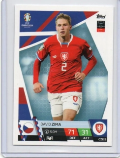 Topps Match Attax EURO 2024 - BASE # CZE 5 David Zima - Czechia