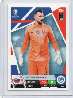 Topps Match Attax EURO 2024 - BASE # SVK 1 Martin Dúbravka (G) - Slovakia