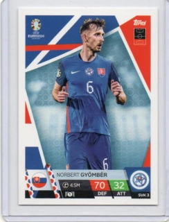 Topps Match Attax EURO 2024 - BASE # SVK 3 Norbert Gyömbér - Slovakia