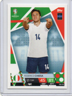 Topps Match Attax EURO 2024 - BASE # ITA 15 Federico Chiesa - Italy