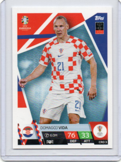Topps Match Attax EURO 2024 - BASE # CRO 3 Domagoj Vida - Croatia
